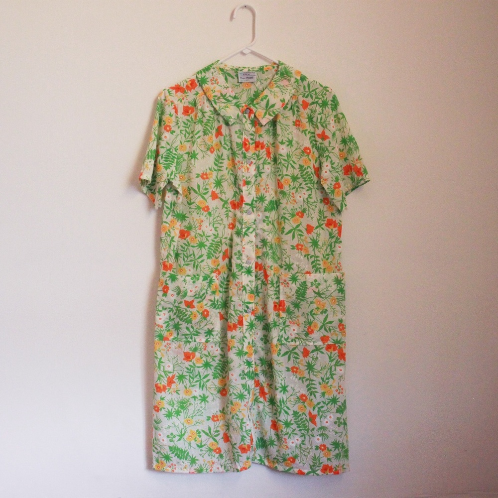 vintage over-sized floral dress